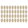 sourcing map Brass Straight Grease Fitting M6 x 1mm Thread Hydraulic Grease Fitting Accessories, 40Pcs