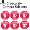 6 Security CCTV Camera Stickers Sale Video Surveillance Decals!