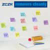 ZCZN 76 x 76 mm Sticky Notes, 100 Sheets/Pad, 4 Pads, Light Purple