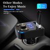 2PCS Bluetooth 5.0 Car Wireless FM Transmitter Adapter 2USB PD Charger AUX Hands