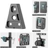 FOMITO V-Mount V-Lock Male Quick Relase Wedge Triangle Plate Black