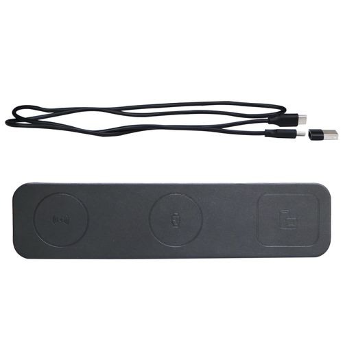 3 in 1 Wireless Charger for Smart Watch/Earbuds/Smart Phone, Wireless Charging Pad (Black)