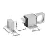 sourcing map Door Bolt Latch, Aluminum Alloy Security Automatic Window Gate Spring Bounce Lock, 4 Pcs (Silver Tone)