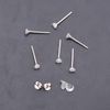 Tiny Sterling Silver Cubic Zirconia Earrings Studs 3MM, White Diamond Color