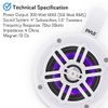 Pyle Bluetooth White Waterproof Marine Wakeboard Tower LED 4" Speakers (Pair)