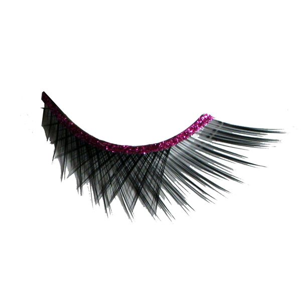 Eye Lash set Crossed Black & Pink S