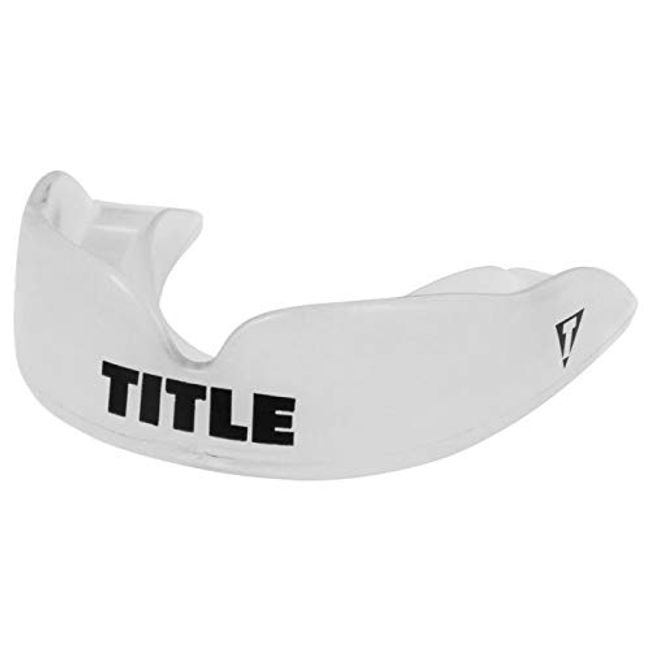 TITLE Boxing Super Shield X2 Mouth Guard, Clear, Adult