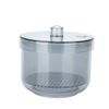 Nail Art Sterilizer, Sterilizer Box, Nail Tools Sterilizer Tray Sterilization Box Disinfection Container Manicure Tools Disinfectant Jar Nails Art Round Boxes for Nail Art Accessories(BLACK)