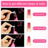 Acrylic Nail Clipper Nail Trimmer with Cuticle Pusher Spoon Nail Cleaner and 2 Pieces Nail Files Manicure Tools for Artificial Nail (Black)(Purple)