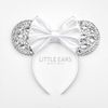 Silver Sparkle Mickey Ears, Silver Mouse Ears, Silver Rhinestones Mouse Ears