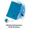 Protective Case for DOOGEE U11 11inch Tablet Android 14 Tablet with Hand Strap & Stand& Anti-Drop Feature - Sleek and Simple Design,Lightblue