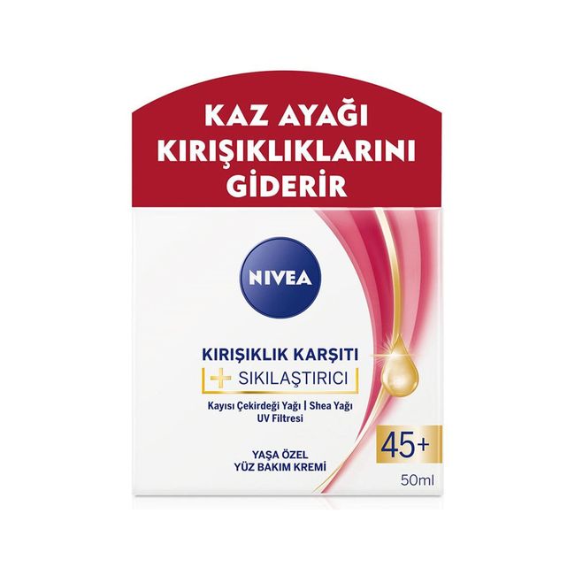 Nivea Yüz Kremi Kırışıklık Karşıtı + Sıkılaştırıcı 45+ 50 Ml