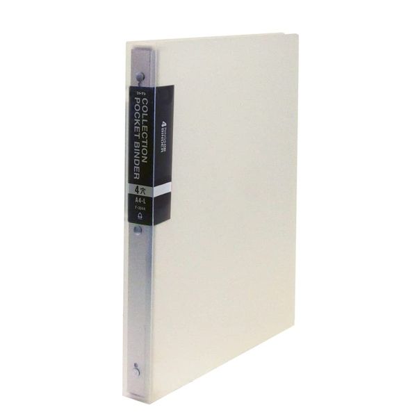 Collectable Binder Collection Pocket Binder, Thick, A4-L, 4 Holes, Clear, F-3044-CL