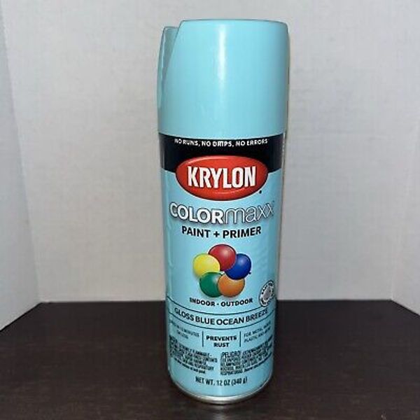 Krylon 12oz Spray Paint 5506 Gloss Blue Ocean Breeze NEW