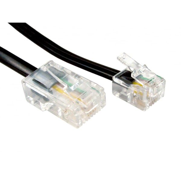 J&S UNIVERSE High-Speed BT Male to RJ45 Cat5e Cable, Cat5e RJ45 Port Broadband, Modem Lead Broadband for Landline Telephone, Router, Modem to RJ11 Phone Socket- 1 Meter