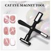 Nail Cross Pattern Magnet Cat Eye Gel Multifunctiona