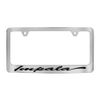 Chevrolet Impala License Plate Frame Holder (Chrome & 2 Hole & Bottom Wide & Scripted)