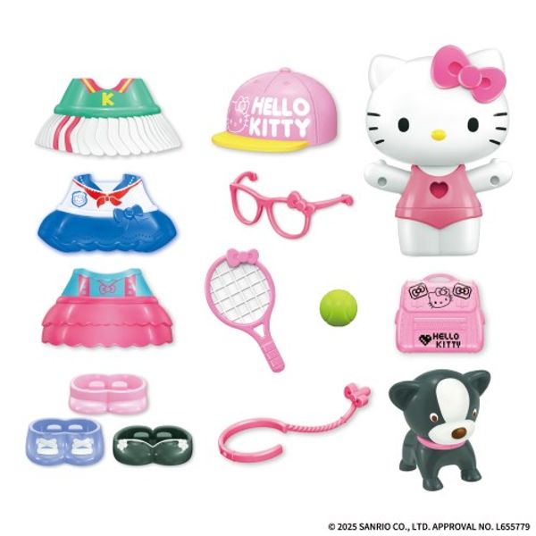 Hello Kitty Clap Clap Dress-up Doll Enjoy Life ver. (Hello Kitty) Toys for Children Girls Doll Play Age 3