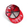 Underground Kulture Troublesome Hat Red and White Adjustable Snapback Baseball Cap