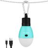 EverBrite Rechargeable Camping LED Bulb 3 Lighting Modes USB LED Tent Light Blue