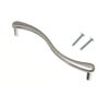KITCHEN CUPBOARD DOOR PULL S STYLE HANDLE CHROME 128MM WITH SCREWS