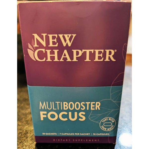 New Chapter Multibooster - FOCUS - 7x10 packets = 70ct Caps - EXP 09/26 - NEW