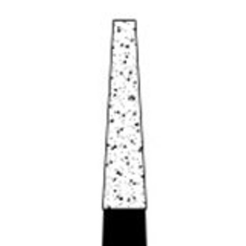 Osung 173TF-13 Dental Diamond Burs, Taper Flat Shape, Standard Grit Multi-Use, (Pack of 5)