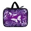 Tablet Sleeve Carrying Case w/Hidden Handle - Purple Butterfly