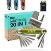 AARON Bicycle Multitool - 20 in 1 Multifunctional Tool - Stainless Steel/Aluminium - Green
