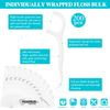300 Pcs Individually Wrapped Toothbrushes Bulk with Dental Floss Set 100 Soft Br