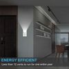 10 Pack SOZULAMP Light Switch with LED Night Light 15Amp 120/277Volt Rocker Single Pole Wall Switch, Automatic On/Off Sensor