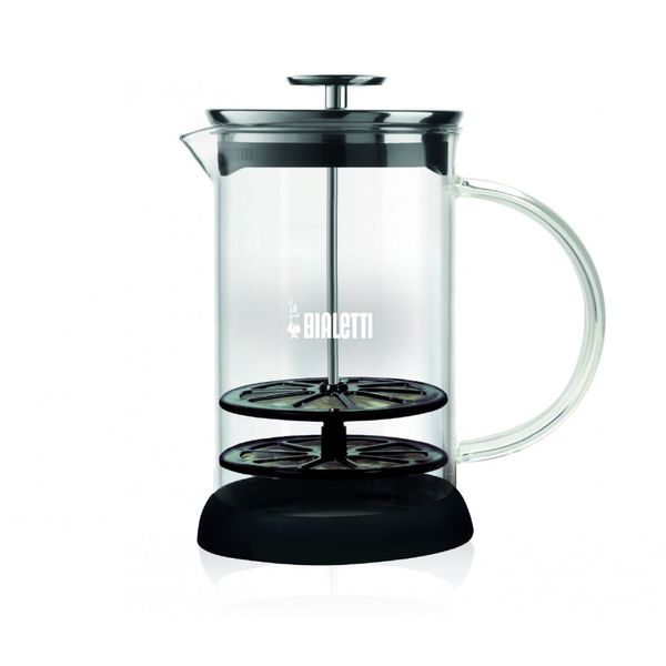 Bialetti Glass Milk Frother, Black