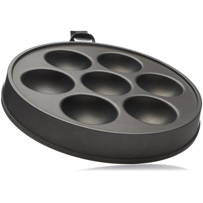 Cast Iron Stuffed Nonstick Stuffedpancake Pan,Munk/Aebleskiver