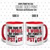 Make Your Mark Design Empowering And Bold Lipstick Quote - Accent Mug