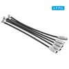 PATIKIL 3.5 Inch Length Wire Keychain Cable, 5 Pack Stainless Steel Key Ring Loop, Black