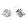 2 Pcs Stainless Steel Screen Door Hinges Hardware Spring Loaded Hinge, Silver