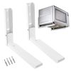 SPARES2GO Universal Extendable Wall Mounting Brackets for Microwave (White)…