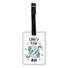 Gift Base Crazy Fish Man Stars Visual Luggage Tag with Black Strap