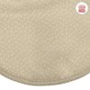 Cambrass Round Bib Velcro Sky Beige/Rain 16X19 Cm