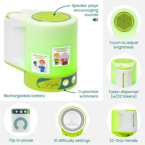 Goodtimer - Educational Toy for Kids w/a Mobile app for Parents. Customize it, Track Progress, & Access Resources to Teach Kids Healthy Habits That Last. Replace Behavior Charts & Reward Charts.