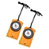 PATIKIL Orienteering Compass, 2 Pack Navigation Hiking Backpacking Compasses for Map Reading Survival Outdoor Exploring, Orange