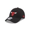 New Era Chicago Bulls NBA Team Side Patch Black 9Forty Adjustable Cap, 940-Bulls-Black-#32139
