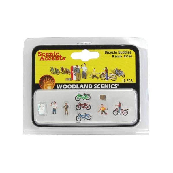 N Bicycle Buddies Woodland Scenics