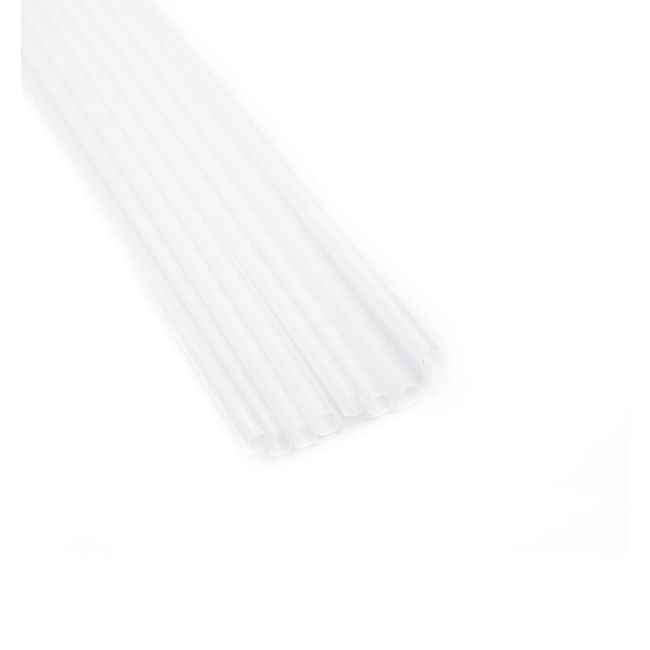 Made in USA Pack of 250 Slim Tall (10 X 0.21) Plastic Drinking Straws  (FDA-approved, Non-toxic, BPA-free) 