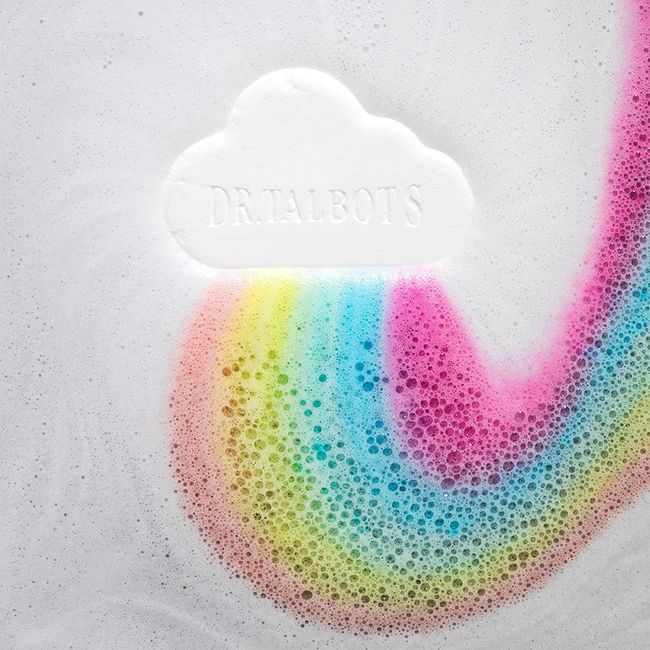 Dr. Talbot's Nuby - Badeschaum Regenbogen - wolkenförmigen Badezusatz mit Lavendel-Duft - Mehrfarbig - 3y+