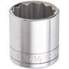 SK Tools USA 1/2" Drive, 1-3/16", 12 Point, Standard Chrome Socket | 40138