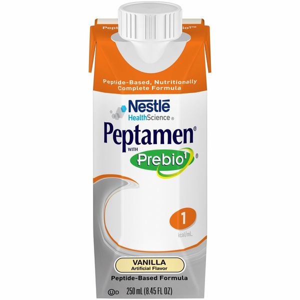 Nestle Peptamen with Prebio 1 Oral Supplement Vanilla 250 mL Carton 24 Ct