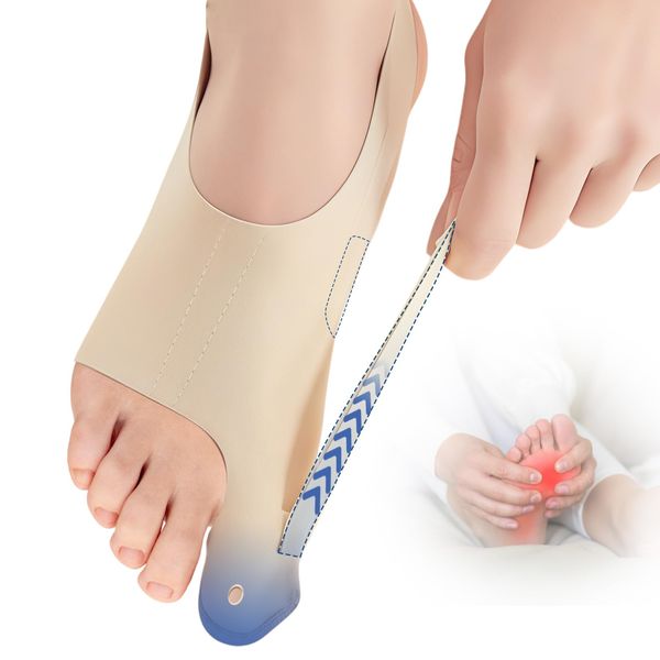 Nacerlary 1 Paar Hallux Valgus Bandage elastische, Zehenspreizer Hallux Valgus Socken, Hallux Valgus Korrektur, Großer Zeh Hammerzeh Korrektur und Schutz, Ballenzeh-Schiene für Männer und Frauen M