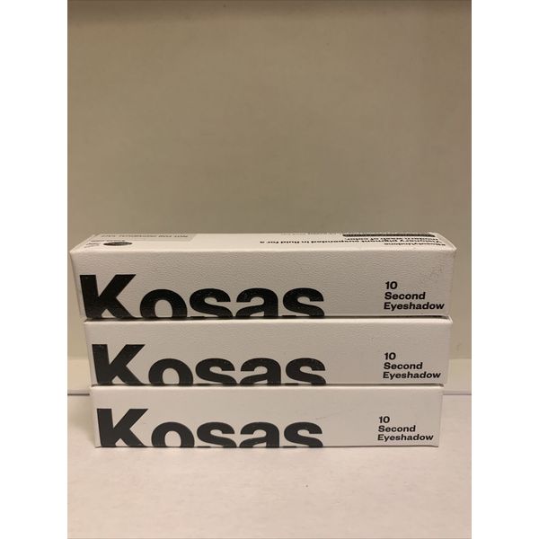 3 x KOSAS 10 Second Liquid Eyeshadow Supreme Full Size