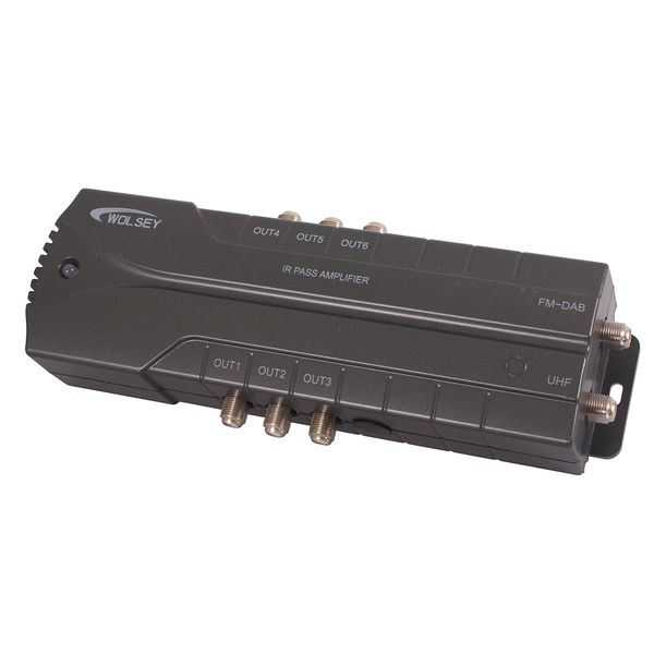 Wolsey 6 Way LTE IR Pass Distribution Amplifier - Black